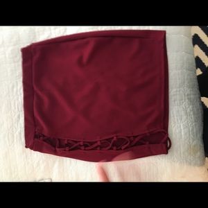 Skirt with open side